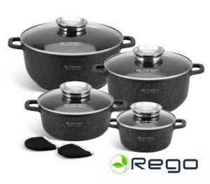 Četru katlu komplekts ar vākiem EB-8142