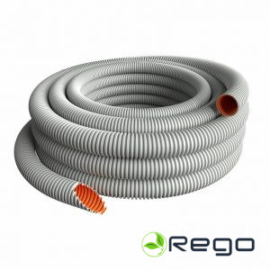 Gofrēta caurule D=25mm 320N 50mi gaiši pelēka EVOEL FL-0H-SMART Evopipes