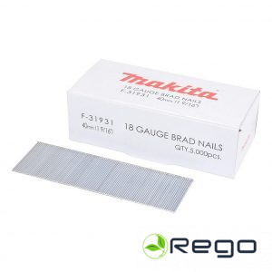 Makita Tapiņnaglas 1,2x40mm, 18ga, 5000 gab Dykert (F-31931)