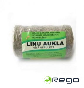 Aukla vītā nepulētā linu 2.5mmx200g