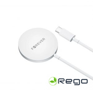 Forever MAWC-100 Magnētiskais bezvadu lādētājs - 15W pelēks