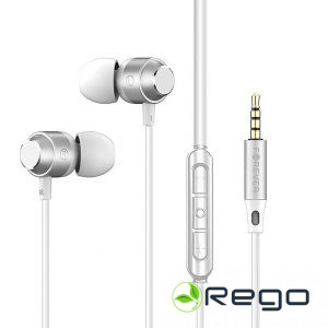 Forever EP-01 universālās austiņas ar mikrofonu 1.35m 3.5mm baltas