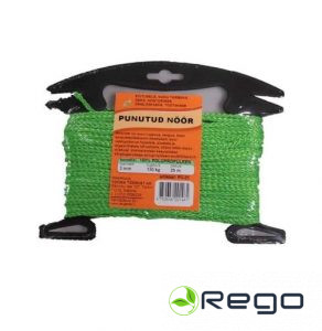 Pīta krāsaina virve d3x25m+plastm.tur.