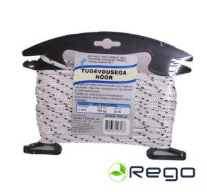 Pītā virve PES HT d5mm*20m +plastm.tur.