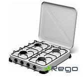 BROCK gāzes plīts ar četrām sildvirsmām