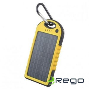 Saules enerģijas ārējais akumulators 5000 mAh STB-200 dzeltens Forever