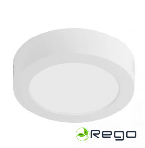 GTV G-TECH LED gaismeklis FABRO, 6 W, 540 lm, 4000K, AC220-240V, IP40, virsmas montāžas, apaļš, balt