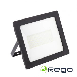 GTV G-TECH LED prožektors, 100 W, 8000 lm, 6400K, AC220-240V, IP65, 120°, melns