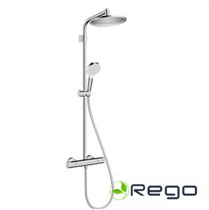 Dušas Sistēma Ar Termostatu Crometta S 240. Hroms