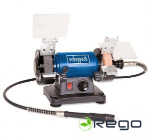 Scheppach HG34 Šmirģelis ar pirderumiem un elastīgo vārstu (5903106901)