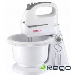 BROCK Mikseris ar bļodu, 220-240V~50Hz, 300W. (HMB 3009 WH)