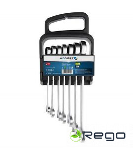 Hogert HT1R397 Kombinēto atslēgu komplekts 10-19mm, CrV, 7gb.