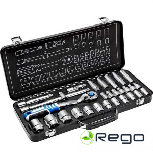 Hogert HT1R480 Muciņu komplekts ar sprūdatslēgu 29 gab.