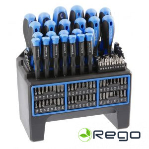 Hogert HT1S099 Skrūvgriežu un uzgaļu komplekts, 114 gab.