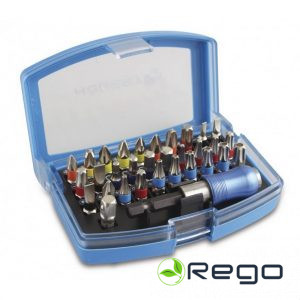 Hogert HT1S400 Uzgaļu komplekts 32 gab., tērauds S2