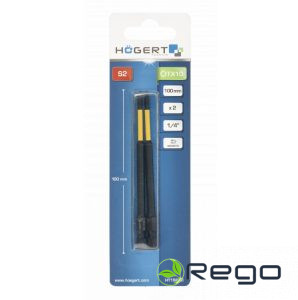Hogert HT1S690 TX 10 Impact Bit 100 mm 2 gab