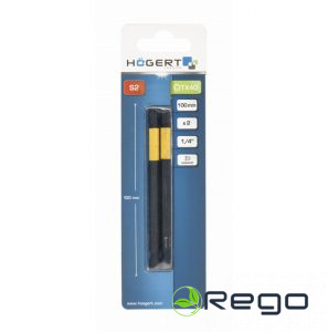 Hogert HT1S697 TX 40 Impact Bit 100 mm 2 gab