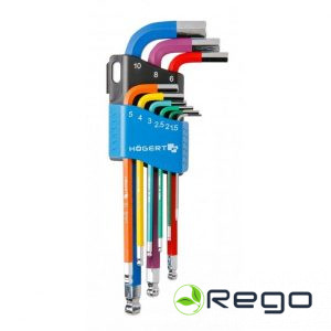 Hogert HT1W806 Seškantu atslēdziņu komplekts 9gb.