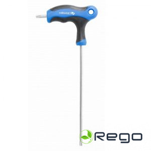 Hogert HT1W870 T-veida TORX drošības atslēgas, garas TT15