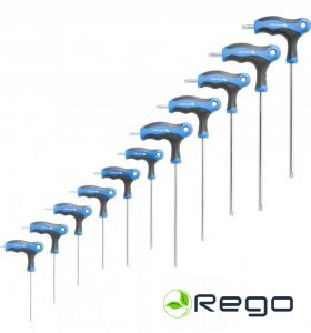 Hogert HT1W881 T-veida TORX atslegu kompl. 10gb.