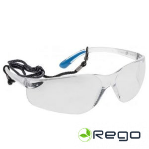 Hogert HT5K012 SAUER Aizsargbrilles caurspīdīgas/zilas