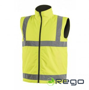 Hogert HT5K245-S Darba veste REMS augstas redzamības, dzeltena, S izmērs