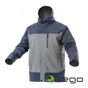 Hogert HT5K248-XL Lietus jaka tumši zili pelēka TANGER
