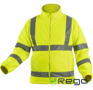 Hogert HT5K376-S Flīsa jaka, ALAND, neona dzeltena, S izm.