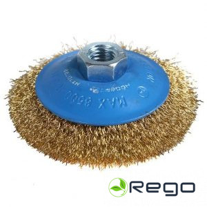 Hogert HT7D722 Diskveida birste ar vītni 100mm.misiņa 0,3mm.