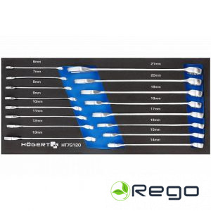Hogert HT7G120 Kombinēto uzgriežu atslēgu komplekts 16 gab.