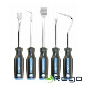 Hogert HT8G397 Savelkamo aukliņu un āķu komplekts 5 gab.