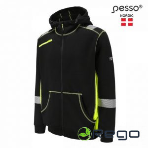Pesso Hi-Vis jaka ar kapuci, Jersey_HV, melna/dzeltena S (JERSEY_HV-S)