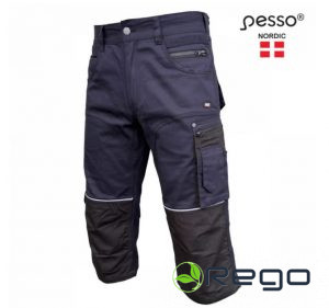 Bikses Pesso Stretch 3/4, tumši zilas C50