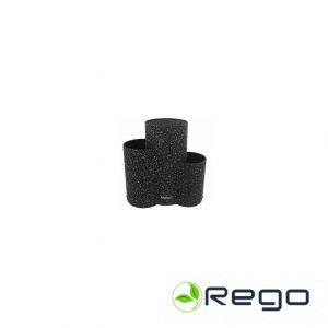 Nažu bloks ar 3im nodalījumiem 23x10x22,2cm- melns (KH 1561)