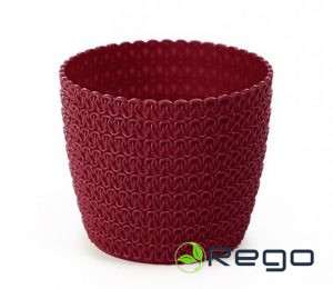 Puķu pods Magnolija Jersey 140mm, bordo