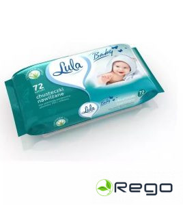 LULA Baby mitrās salvetes ar Aloje Vera 72gb.