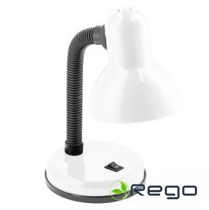 GTV Galda lampa RIO, 1*E27, balta