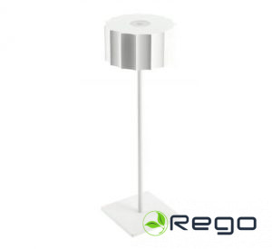 GTV LED uzlādējama galda lampa AZELIA, 2,5 W, 200 lm, 5 V, 4000 K, 4000 mAh, balta