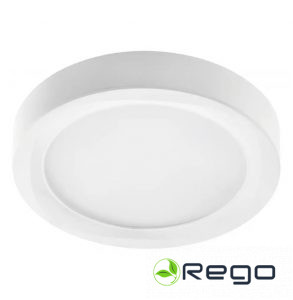 GTV LED gaismeklis LOUIS, 12 W, 960 lm, 4000K, AC176-264V, IP54, 120°, virsmas montējams, apaļš (SAM