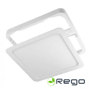 GTV LED gaismeklis MAXIS, 18 W, 1450 lm, CCT, AC220-240V, IP44, iebūvējams, kvadrātveida, balts