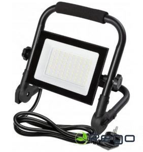 GTV Pārnēsājams LED prožektors NELI, 50 W, 4500 lm, 6400K, AC220-240V, IP65, kabelis 1,5 m