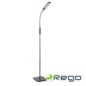 GTV LED stāvgaismeklis VASALIA, 8 W, 450 lm, CCT, regulējams, taimeris, melns