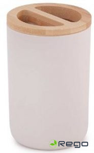 Turētājs zobu birstēm Bambuka bēšs