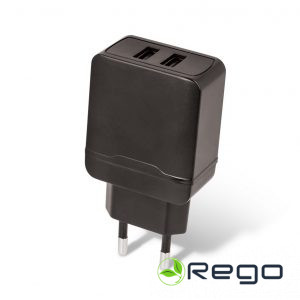 Maxlife MXTC-02 2xUSB 2.4A Tīkla Lādētājs Melns