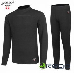 Pesso Apakšveļas komplekts MERINO80, melns L