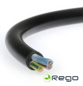 Kabelis OMY 3x1.5mm. Melns, apaļšs, lokanais (01H03VVF3x1.5)