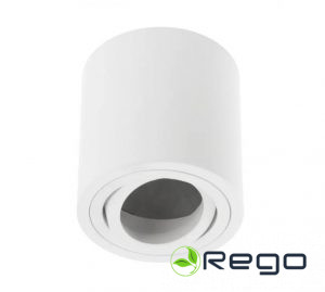 GTV Griestu gaismeklis AVEIRO BIS, GU10, IP20, max. 20 W, apaļš, balts