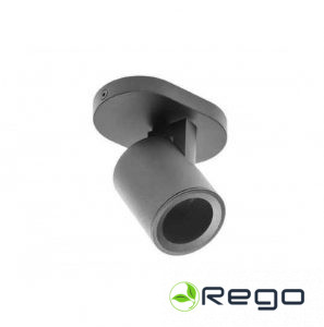 GTV Griestu gaismeklis BLINK II, GU10, maks. 20 W, IP20, viens, melns