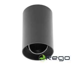 GTV Griestu gaismekļa korpuss RESTO, maks. 10 W (tikai LED), 80x80x125 mm, IP20, PC, melns