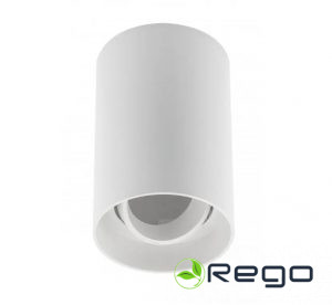 GTV Griestu gaismekļa korpuss RESTO, maks. 10 W (tikai LED), 80x80x125 mm, IP20, PC, balts